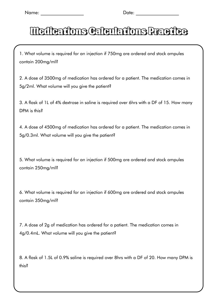 11 Med Math Worksheets Free PDF At Worksheeto Worksheets Library