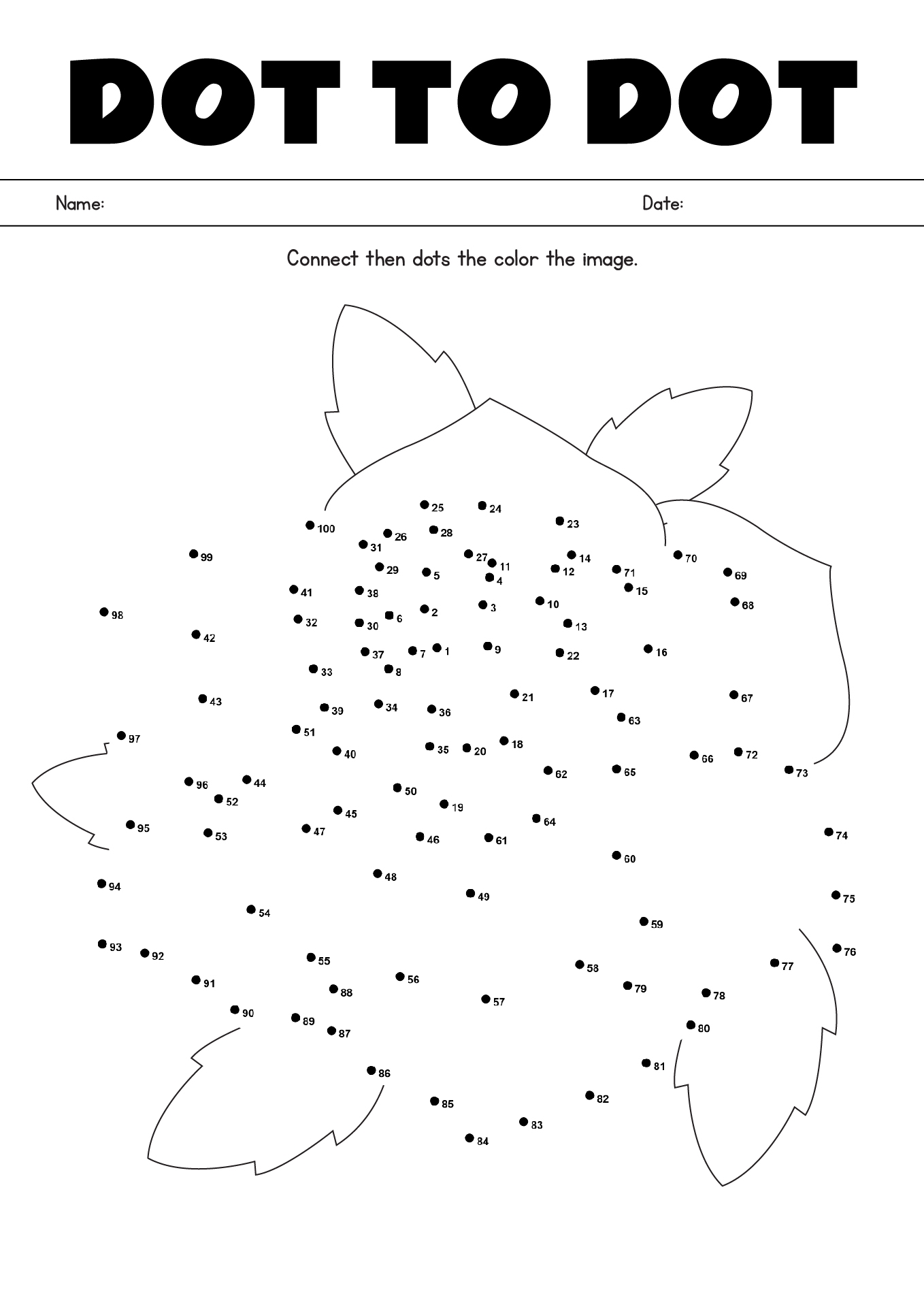 12 Printable Dot To Dot Worksheets 1 100 Free PDF At Worksheeto 12 Printable Dot To Dot Worksheets 1 100 Free PDF At Worksheeto