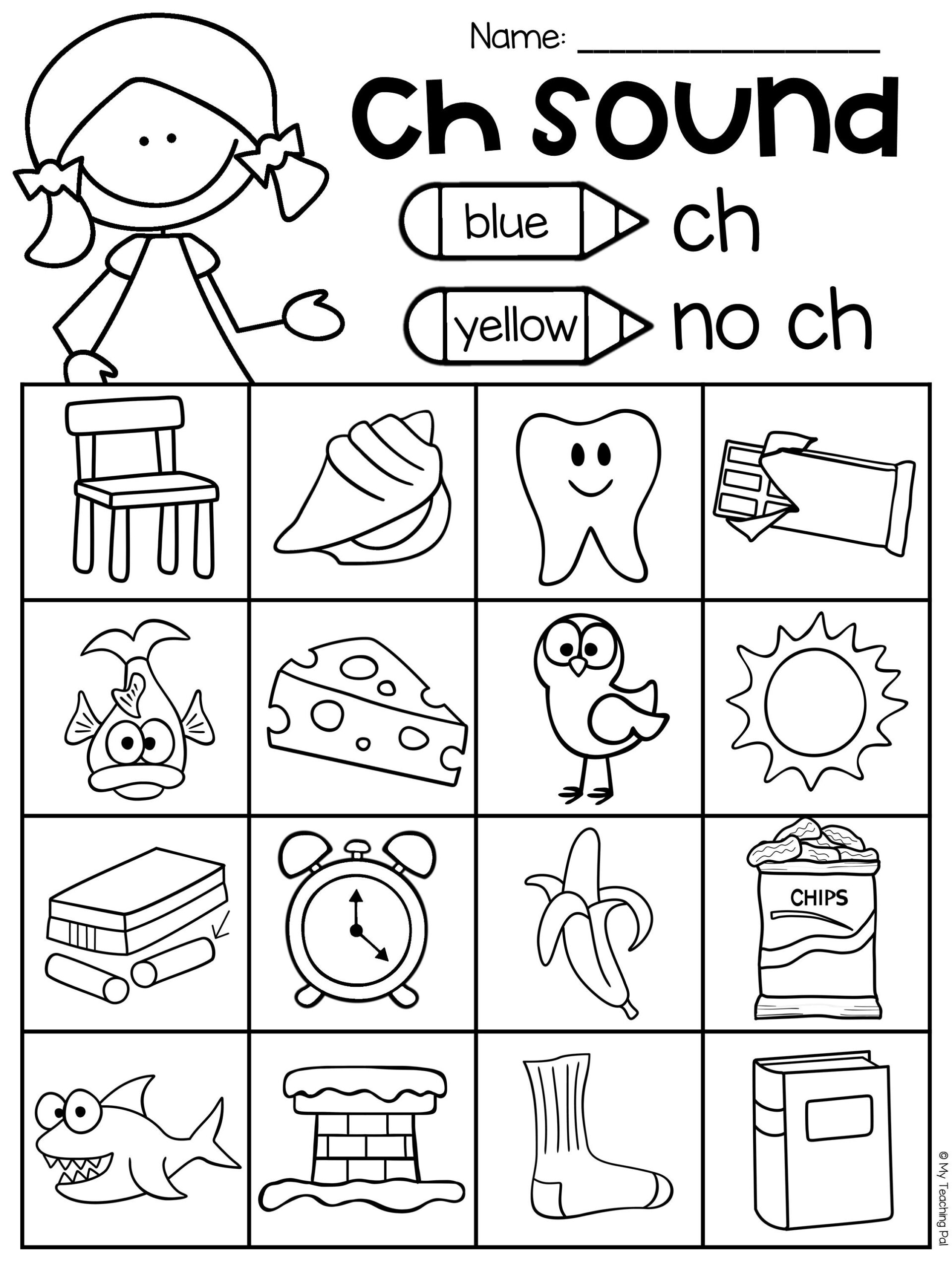 FREE Printable Ch And Sh Worksheets Set 2