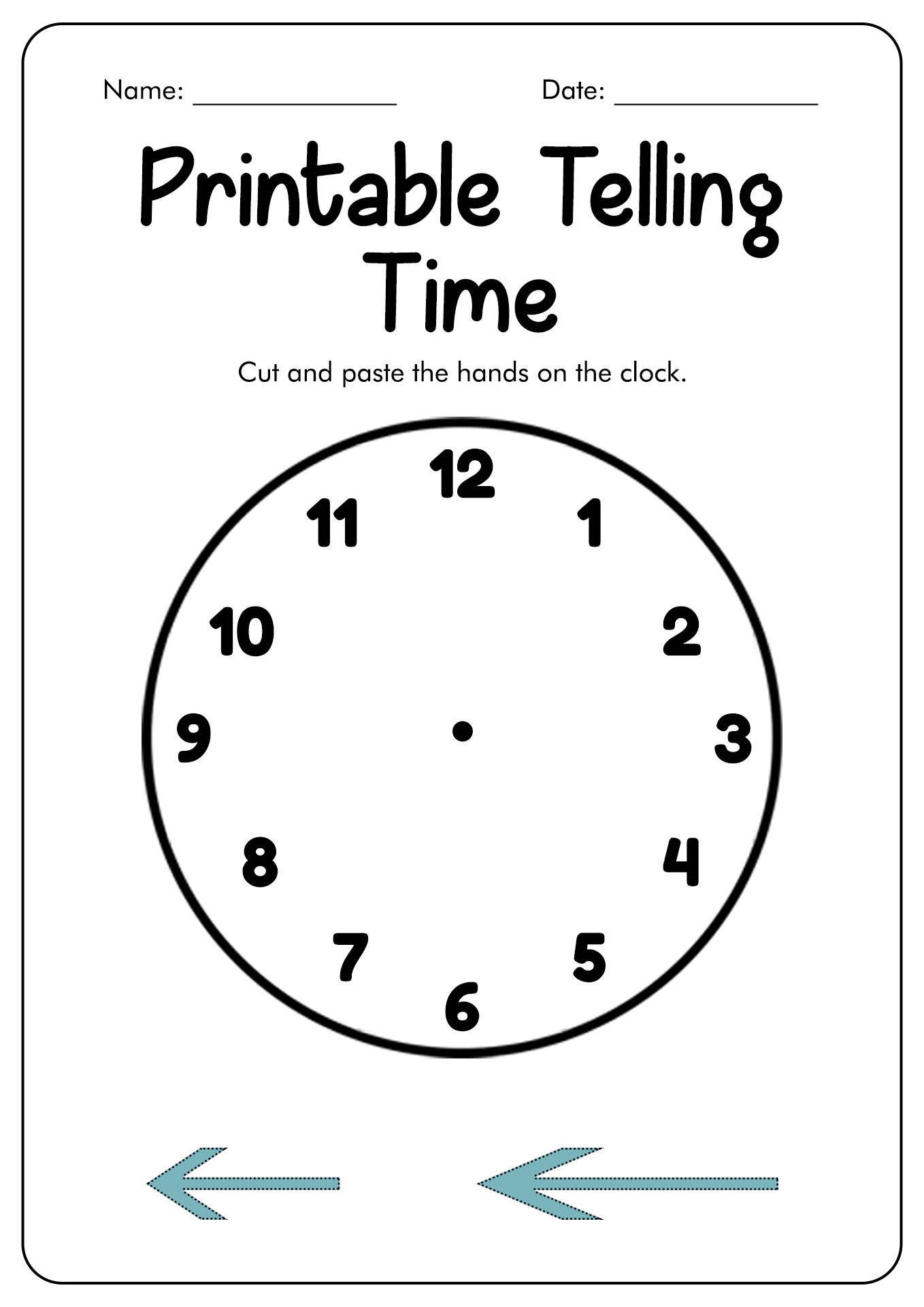13 Clock Cut Out Worksheet Free PDF At Worksheeto 13 Clock Cut Out Worksheet Free PDF At Worksheeto