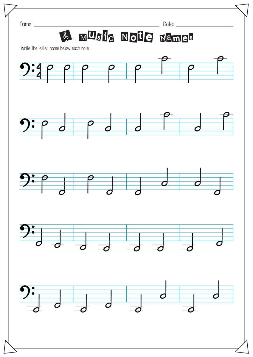 13 Music Notes Worksheets Free PDF At Worksheeto