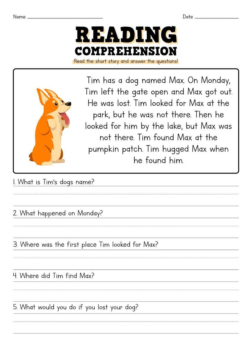 13 Short Story Reading Comprehension Worksheets Reading Worksheets Library 13 Short Story Reading Comprehension Worksheets Reading Worksheets Library