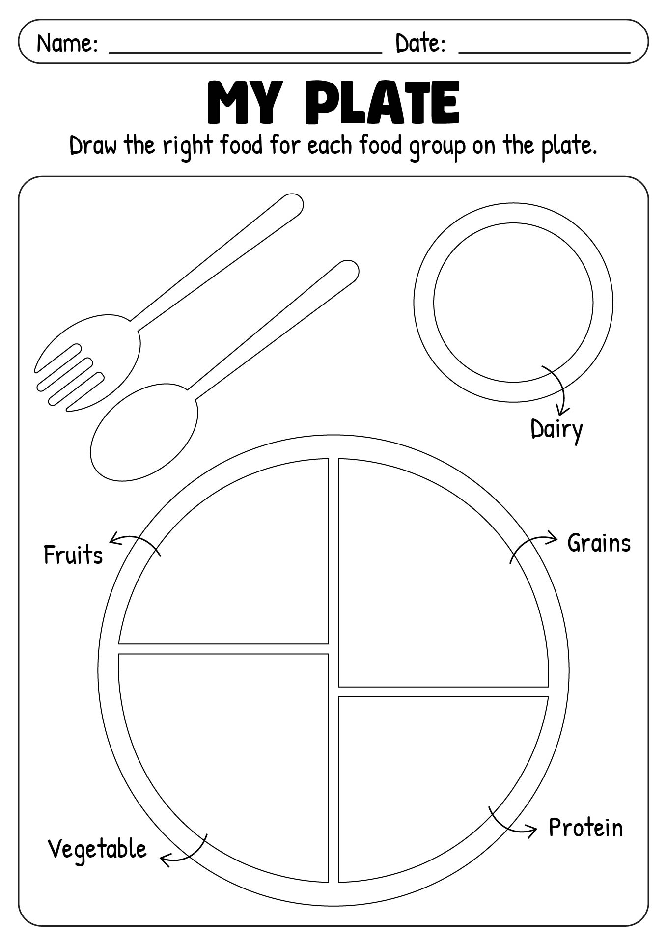 14 Healthy Eating Plate Printable Worksheet Free PDF At Worksheeto