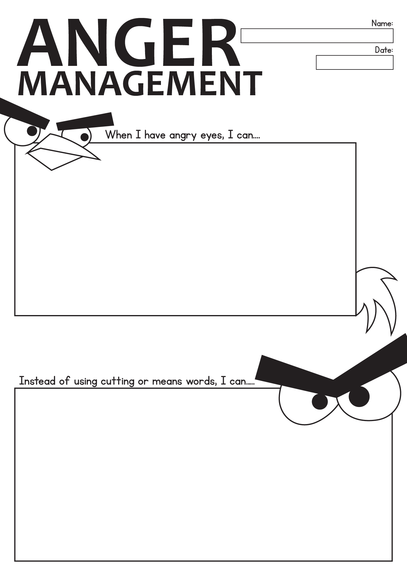 15 Anger Coping Worksheets Free PDF At Worksheeto