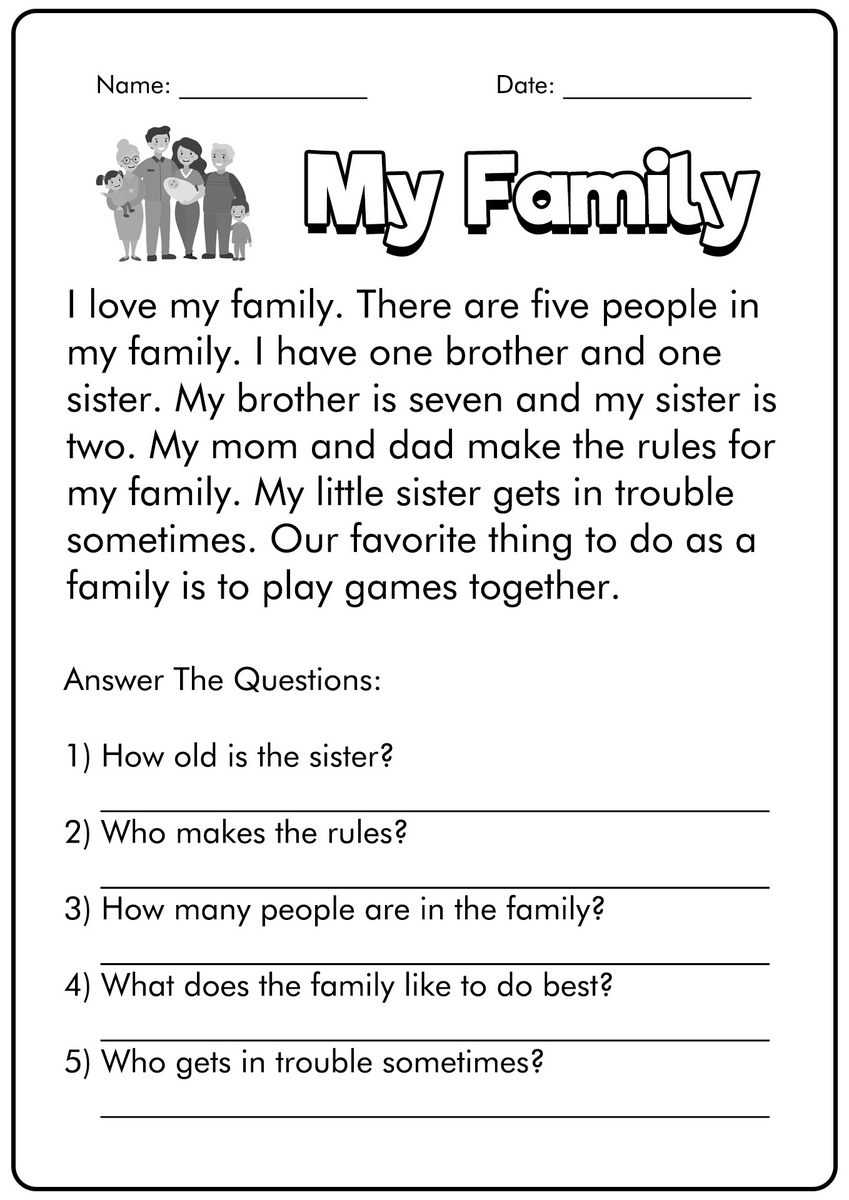 1st Grade Reading Comp Worksheets 1st Grade Reading Comprehension Pet Dog Worksheets PDF