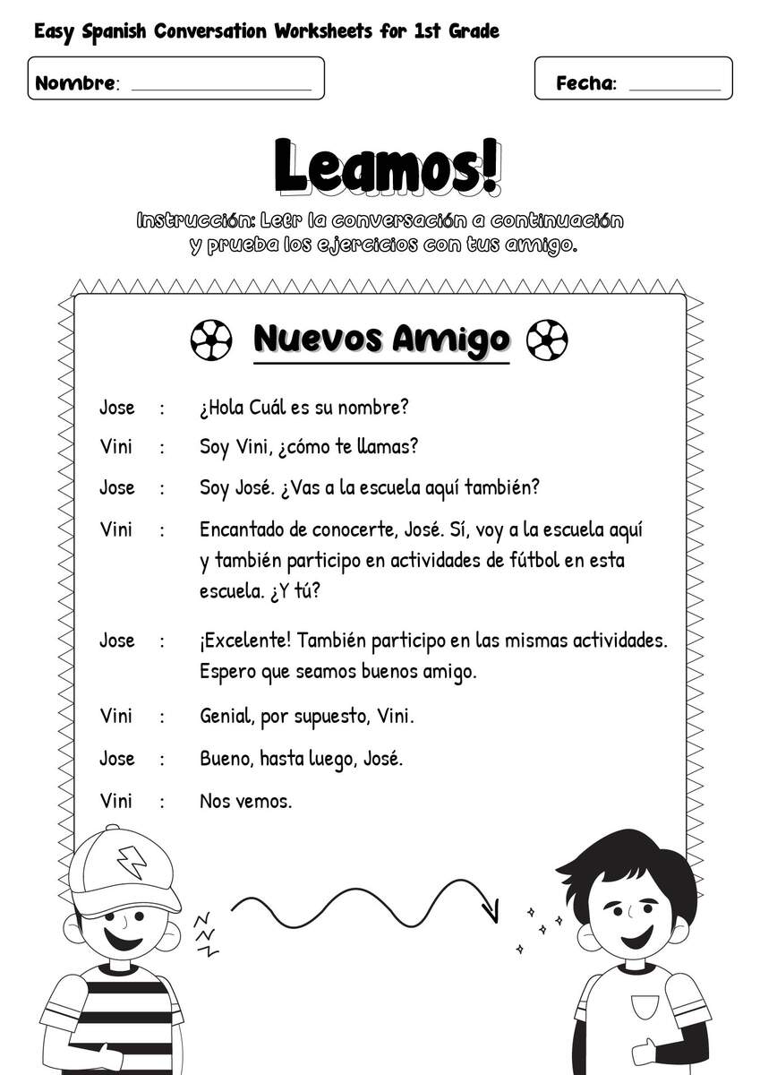 15 First Grade Spanish Worksheets Free PDF At Worksheeto