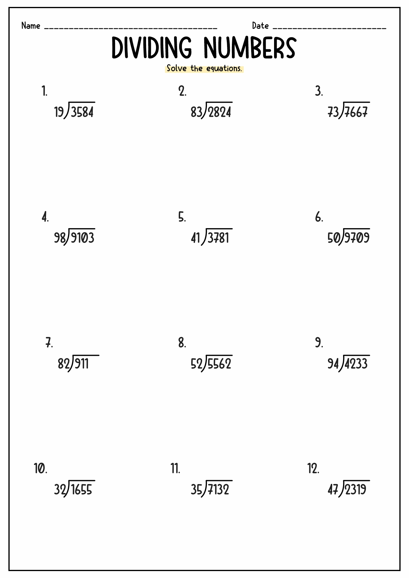 15 Free Division Worksheets For 5th Grade Free PDF At Worksheeto