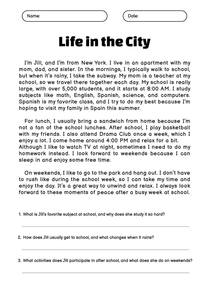 15 Printable 9th Grade Reading Comprehension Worksheets Free PDF At Worksheeto
