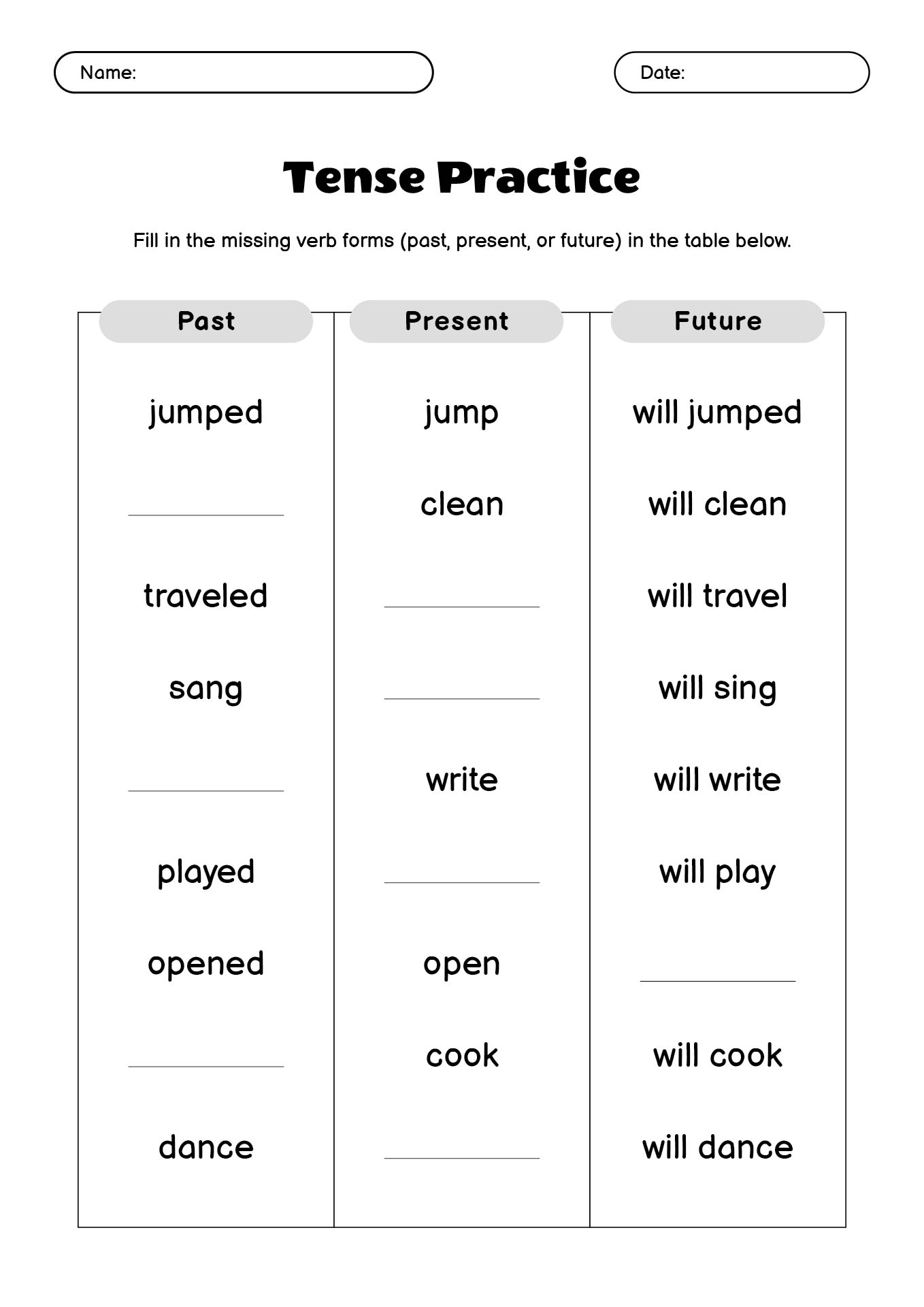 16 English Present Simple Tense Worksheet Free PDF At Worksheeto