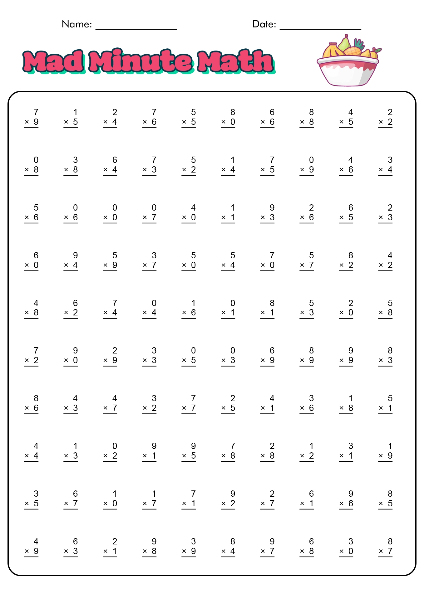 18 1 Minute Timed Addition Worksheets Free PDF At Worksheeto 18 1 Minute Timed Addition Worksheets Free PDF At Worksheeto