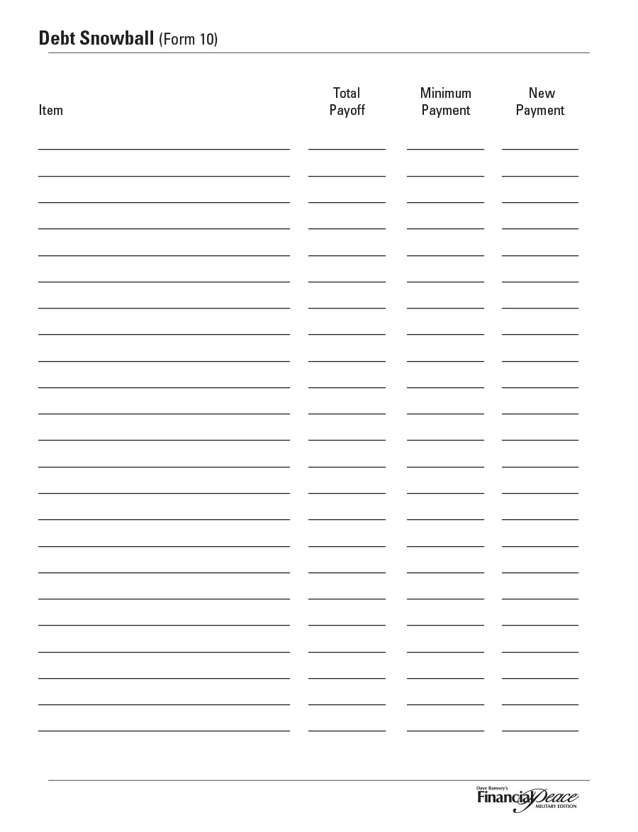 38 Debt Snowball Spreadsheets Forms Calculators