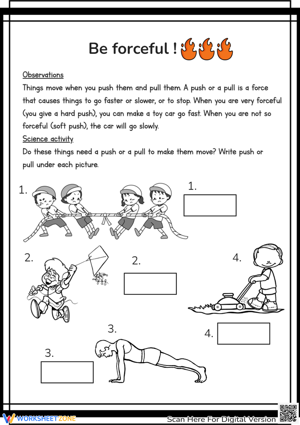 3rd Grade Forces Motion Machines Worksheets Printable