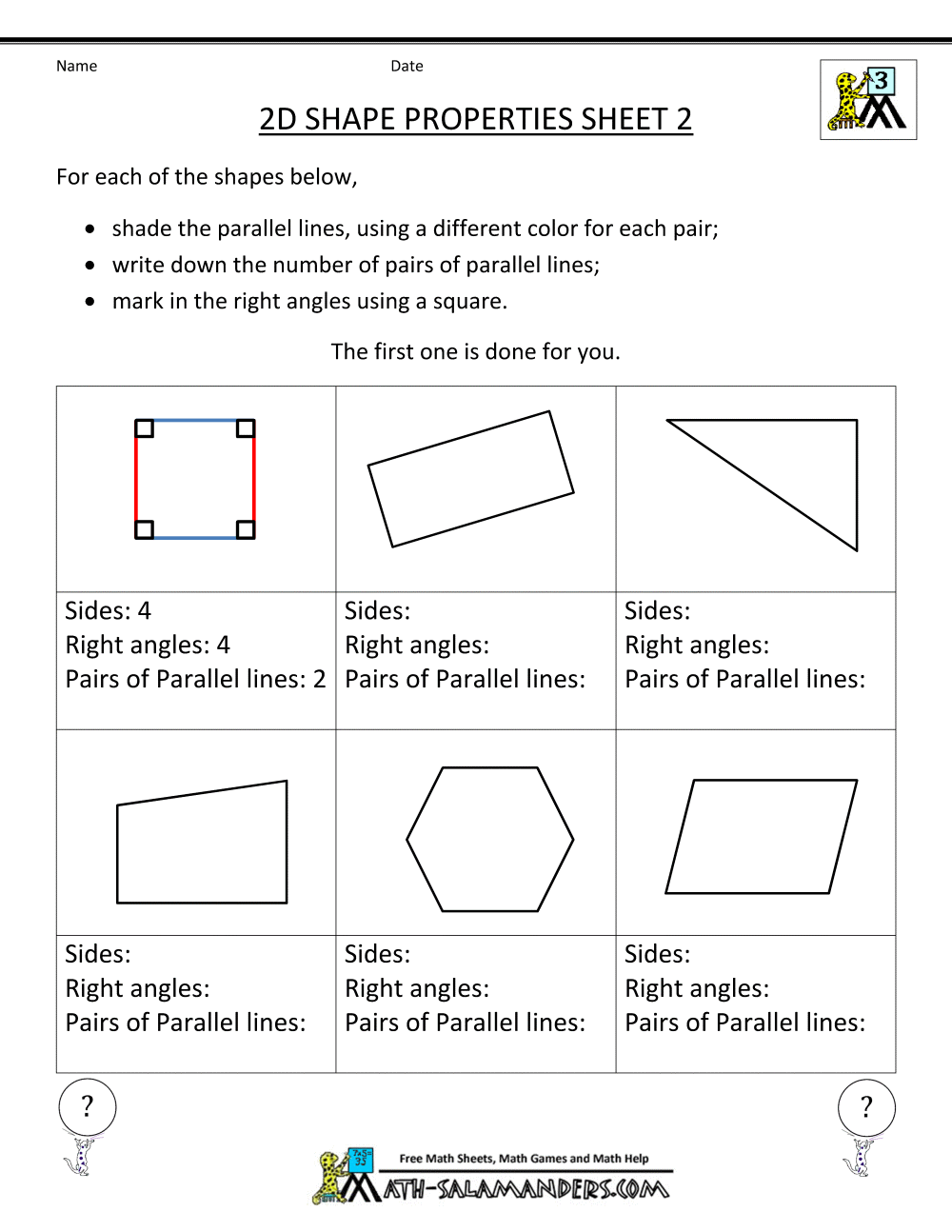 3rd Grade Geometry Worksheets 3rd Grade Geometry Worksheets