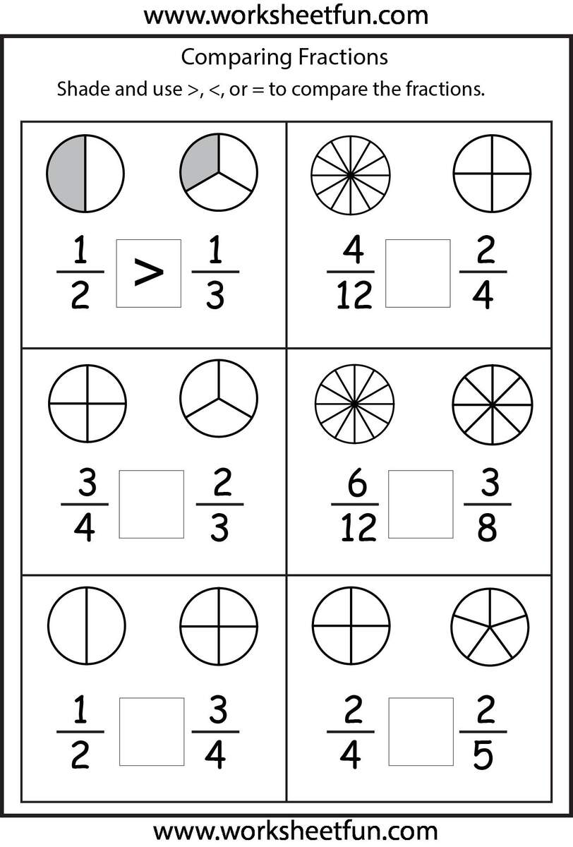4 Free Math Worksheets Third Grade 3 Fractions And Decimals Identify Fractions Write AMP Free Printable Fractions Worksheets Comparing Identifying Free Printables Lettering SVG Files Tools Apps