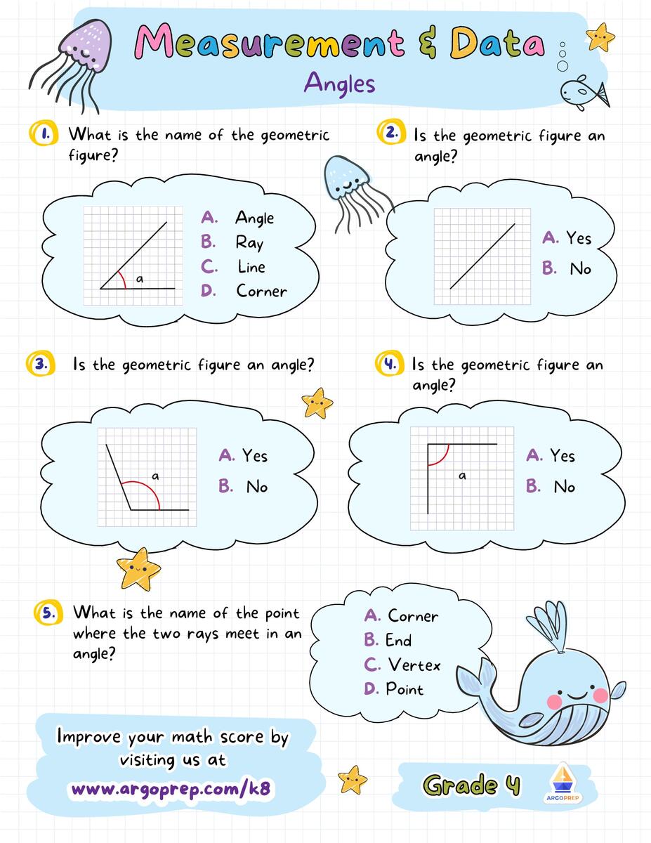 4th Grade Lines And Angles Lines And Angles Worksheets For Free ArgoPrep