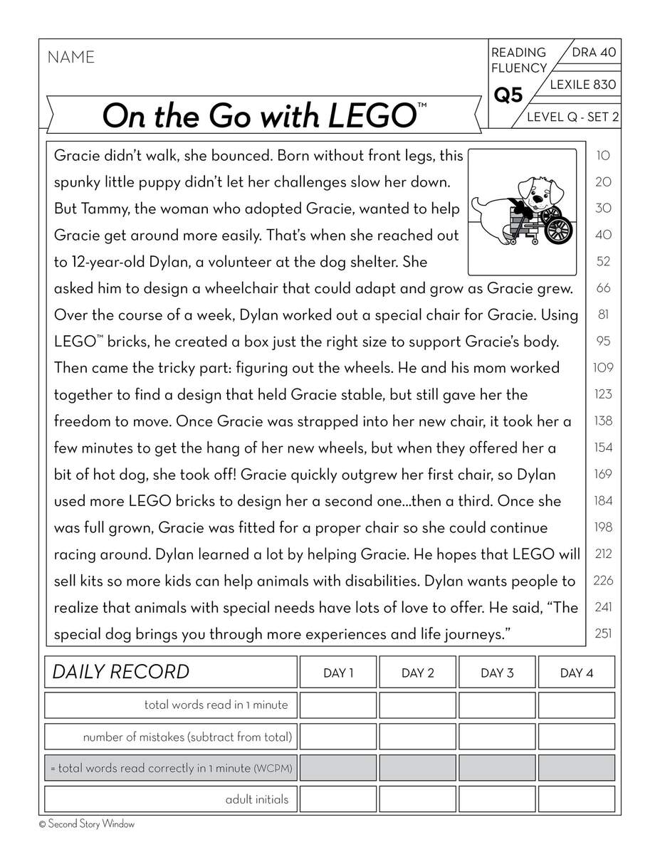 4th Grade Printable Fluency And Reading Comprehension Passages For Homework Or Homeschool Educational Activity Reading Practice Worksheets Etsy