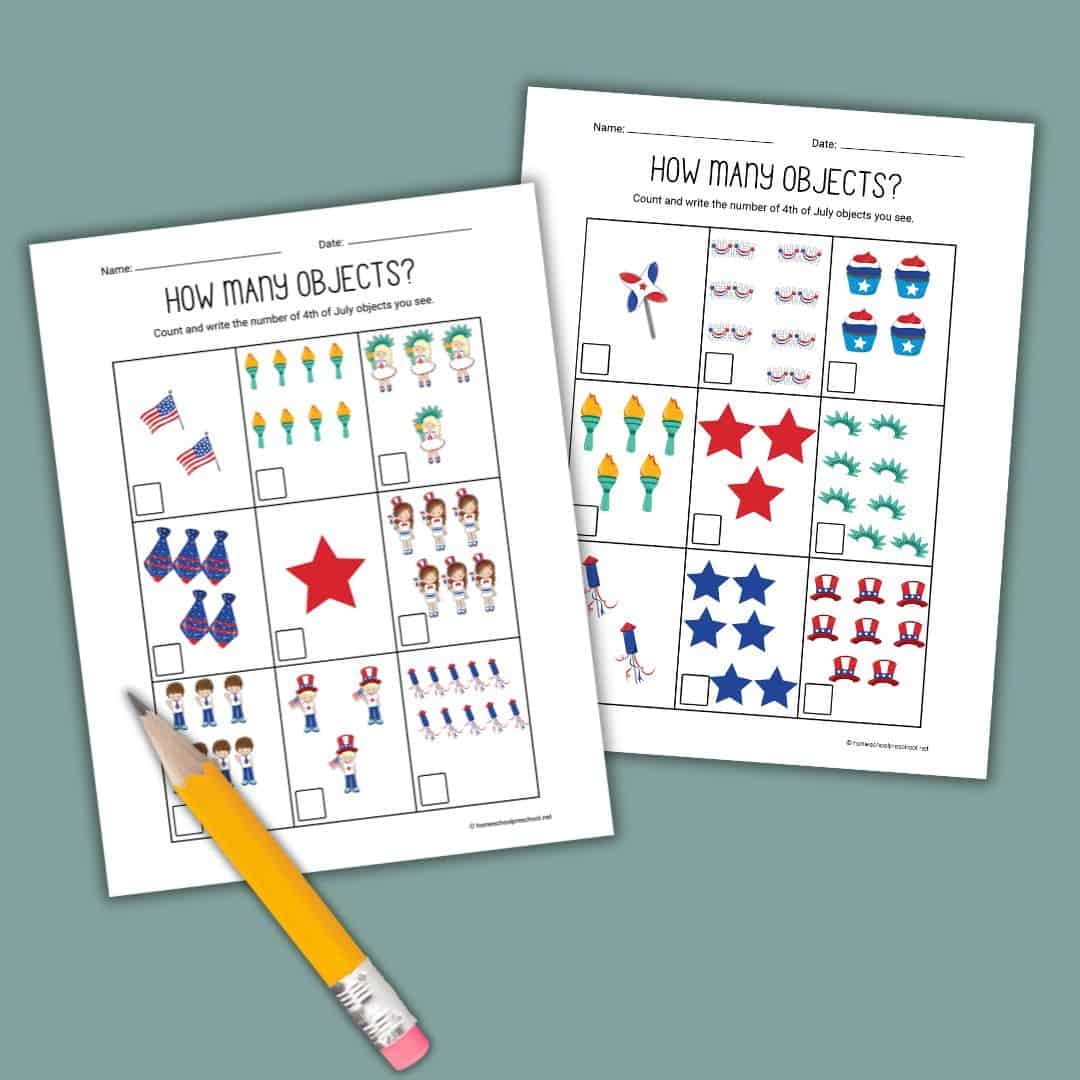 4th Of July Counting For Preschoolers Free Printables 4th Of July Counting For Preschoolers Free Printables