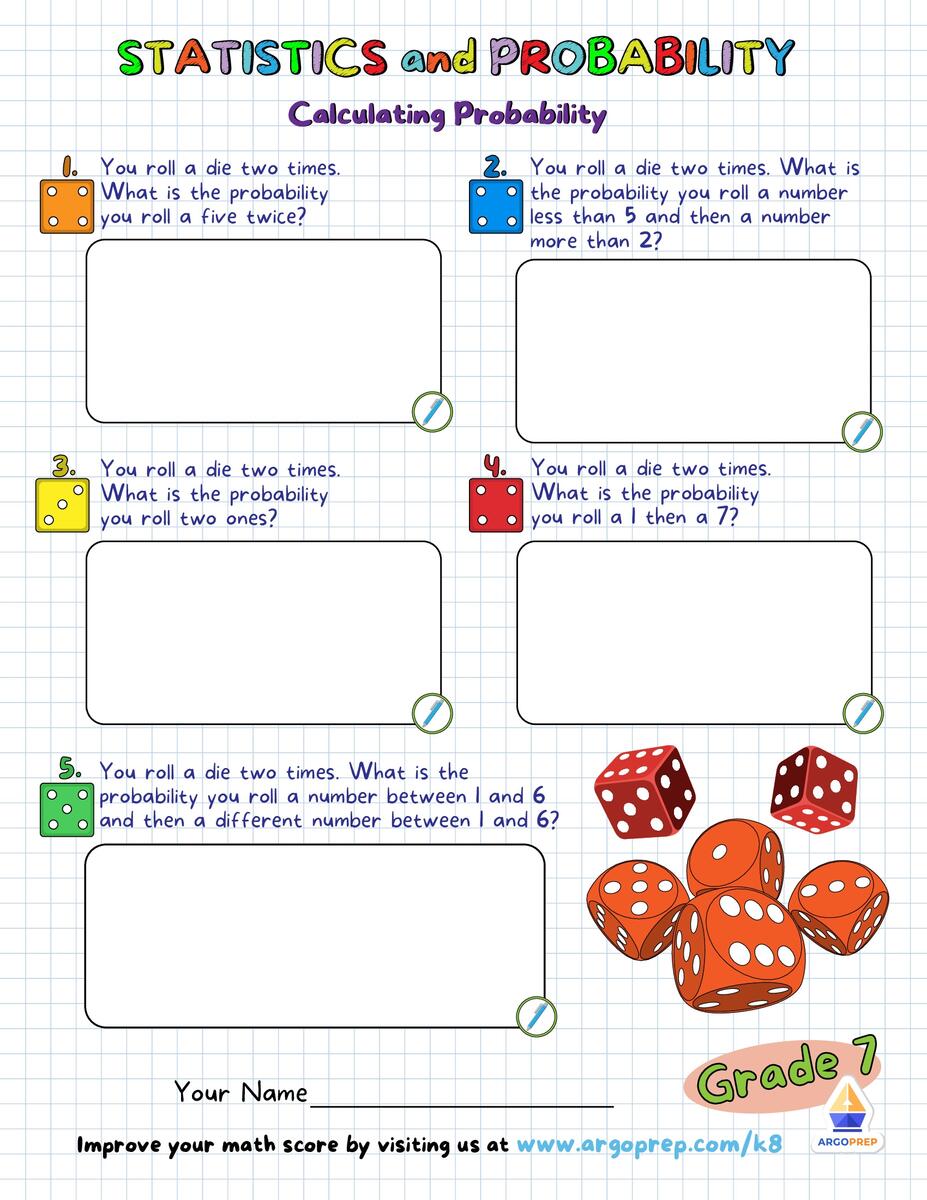 7th Grade Math Probability Worksheets For Free ArgoPrep