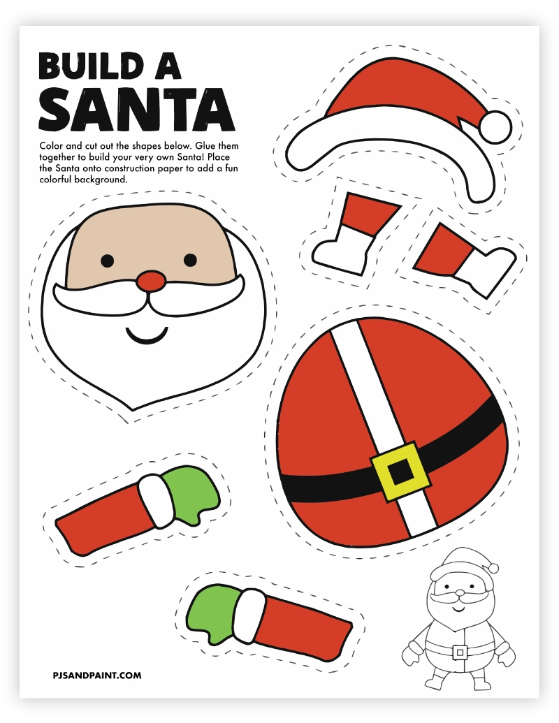 8 Free Printable Christmas Themed Cut And Paste Projects Pjs And Paint 8 Free Printable Christmas Themed Cut And Paste Projects Pjs And Paint