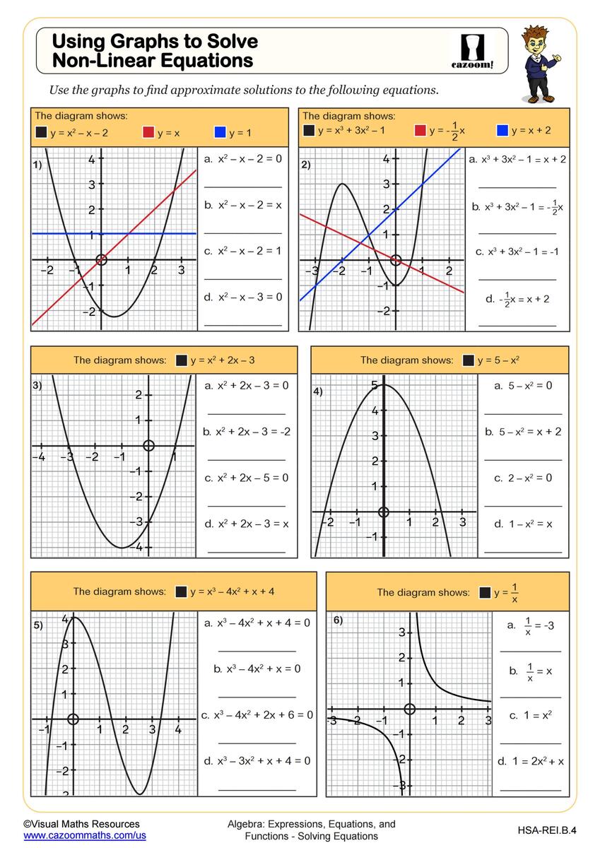 Algebra 1 Worksheets With Answers PDF Printable Algebra 1 Math Worksheets Cazoom Math