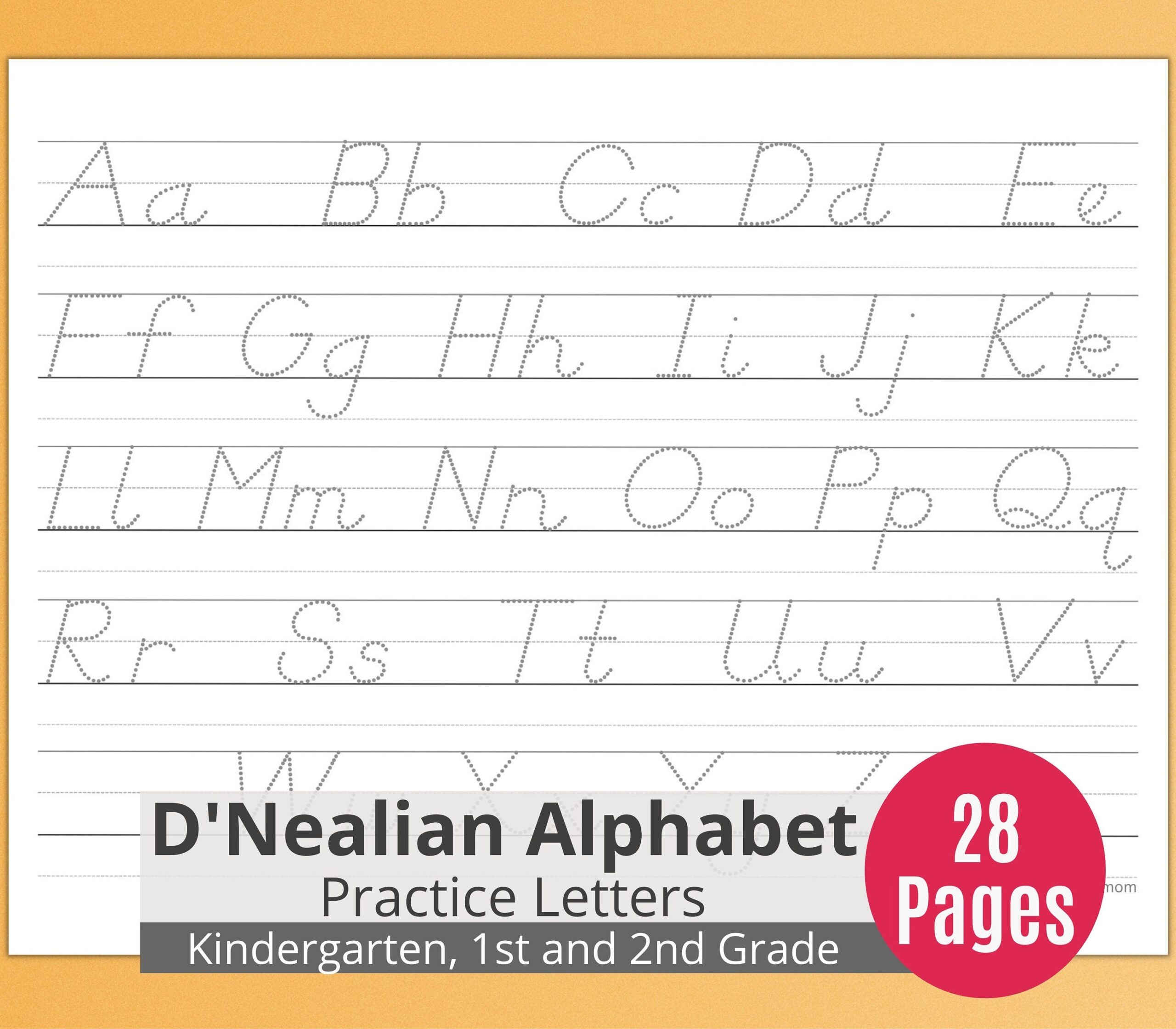 D Nealian Worksheets