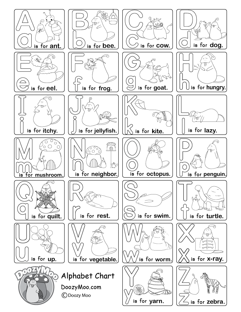 Alphabet Worksheets Free Printables Doozy Moo Alphabet Printables Preschool Mom