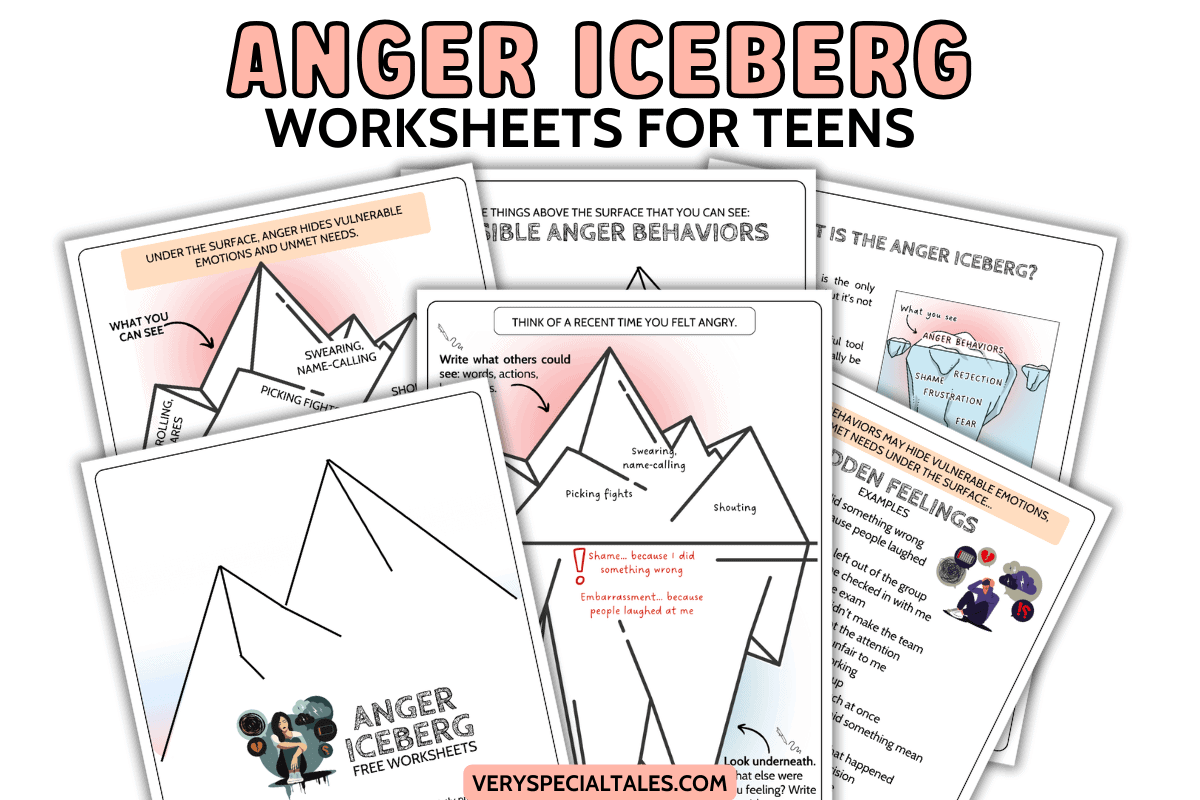 Anger Iceberg For Teens Printable PDF Very Special Tales Anger Iceberg For Teens Printable PDF Very Special Tales
