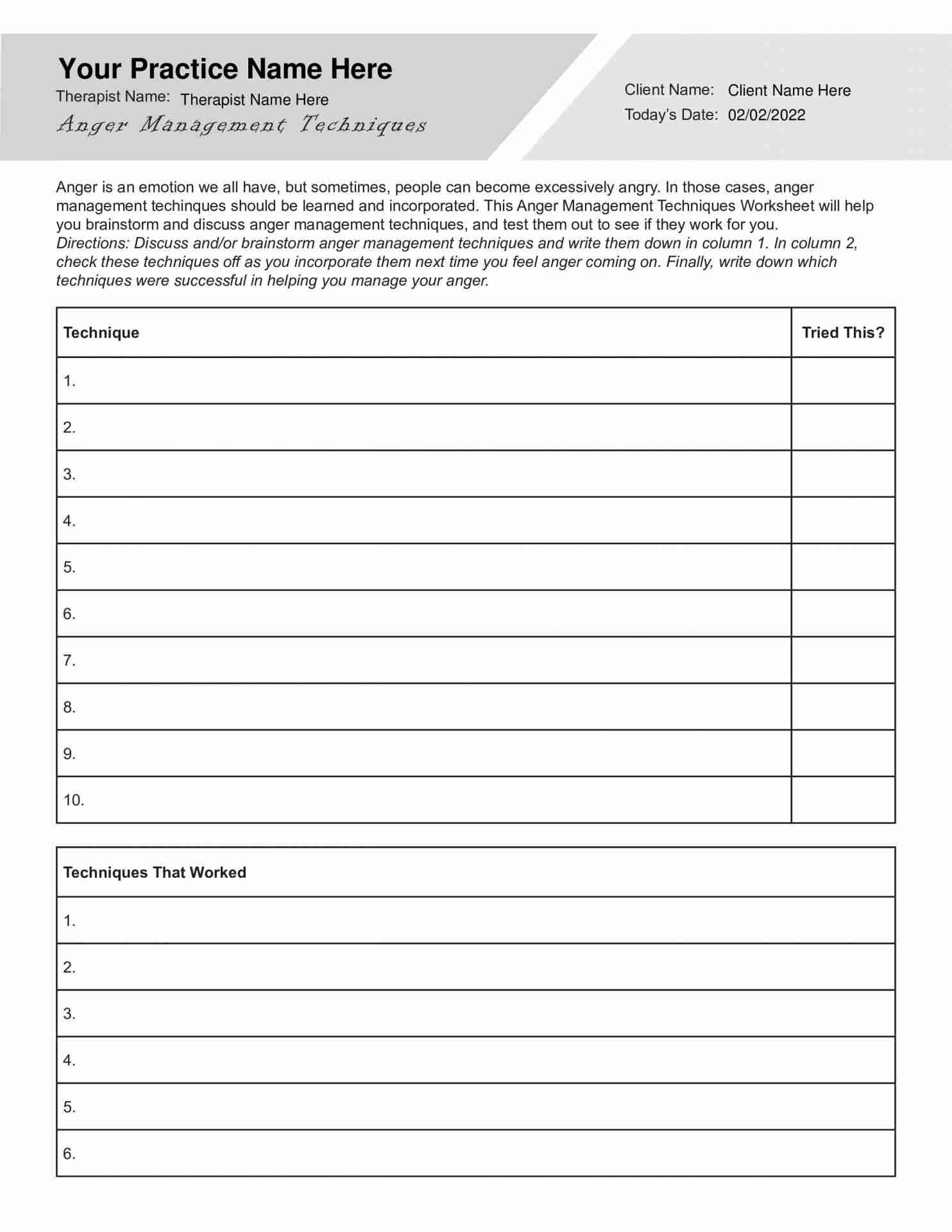 Anger Management Worksheets Anger Triggers And Skills Anger Management Skills Anger Worksheets Etsy