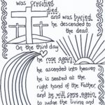 Apostles Creed Reflective Colouring Sheets