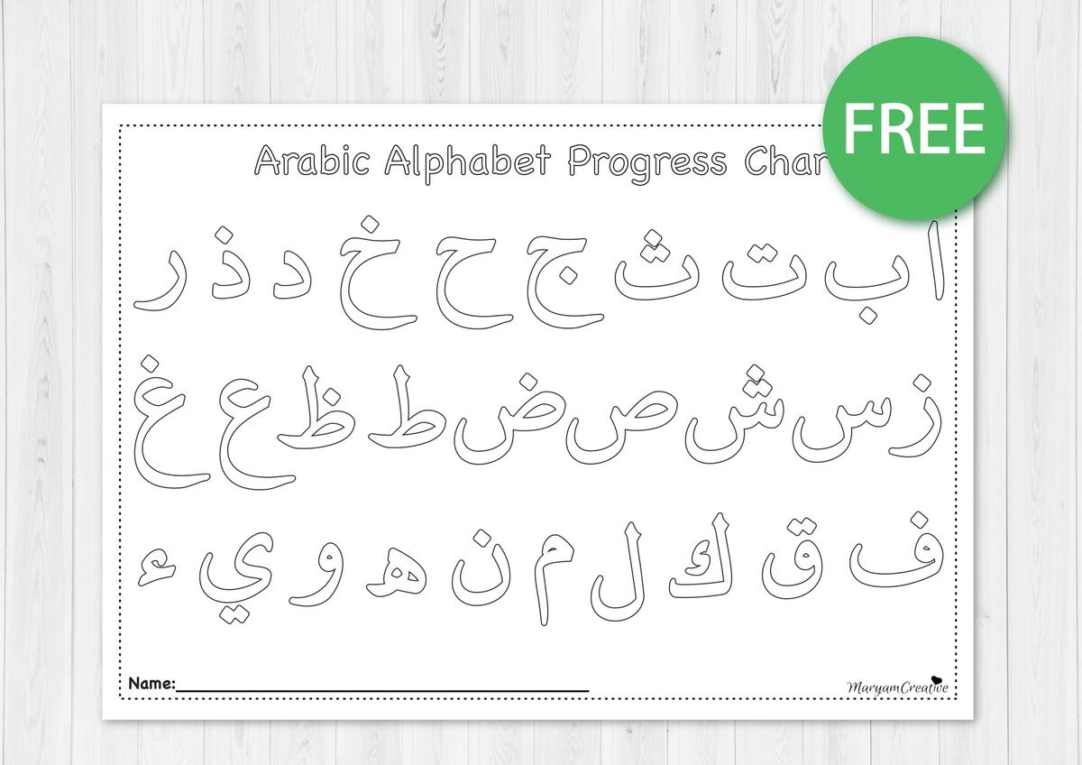 Arabic Alphabet Activities Trace And Write The Letters Worksheets Made By Teachers