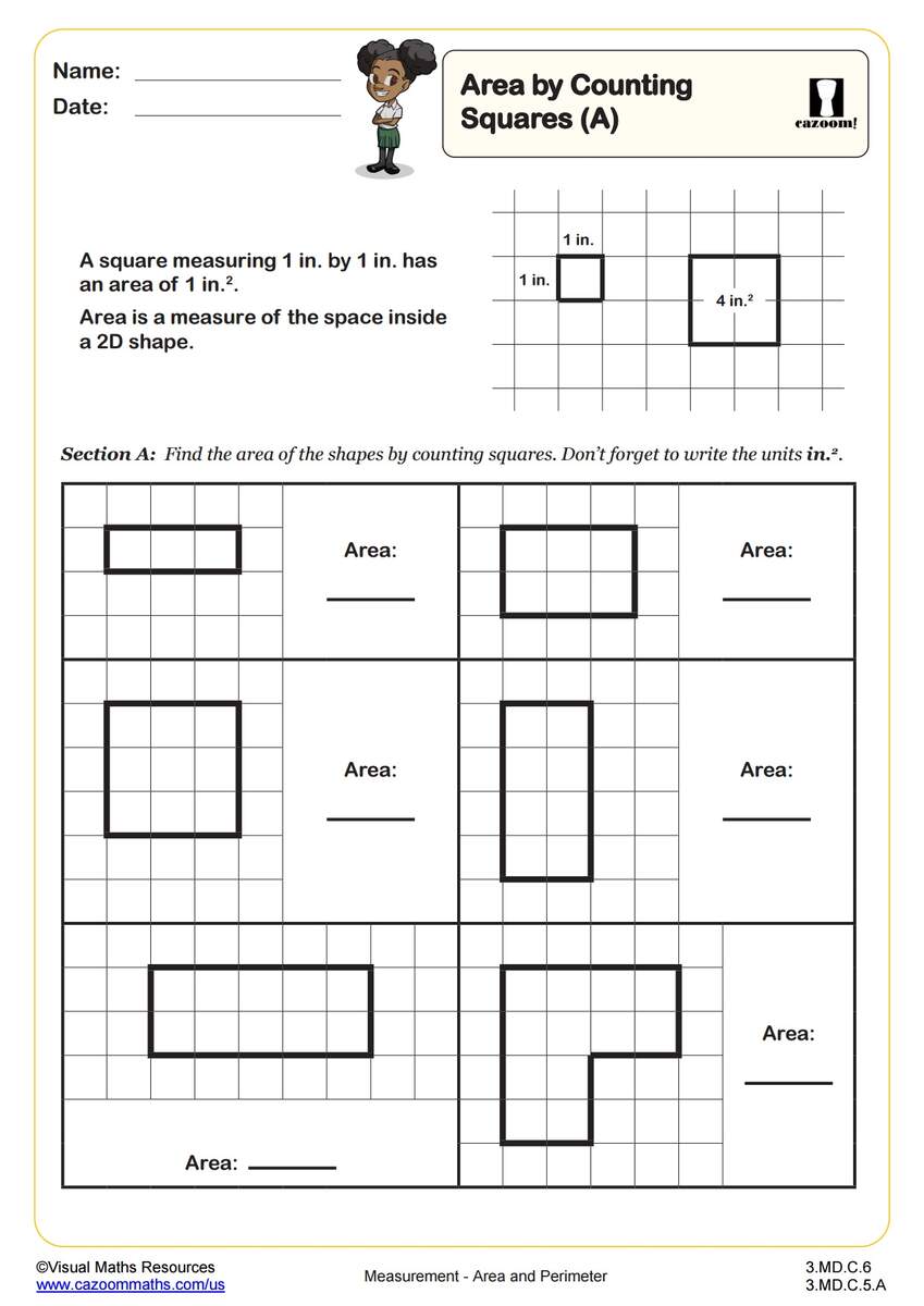 Area Of Rectangle Worksheets