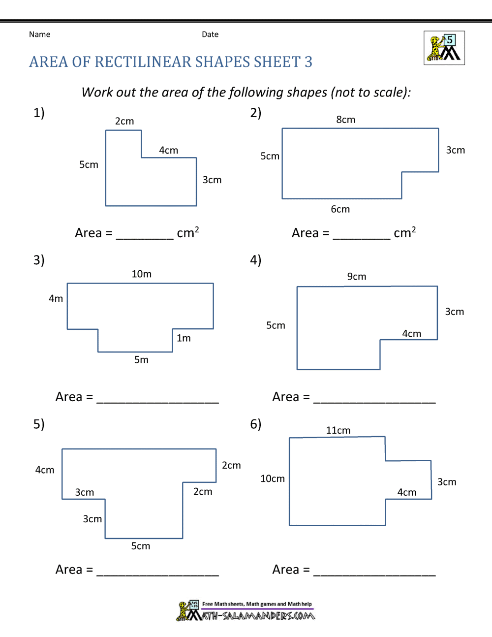 Area Of Rectangle Worksheets Area Of Rectangle Worksheets
