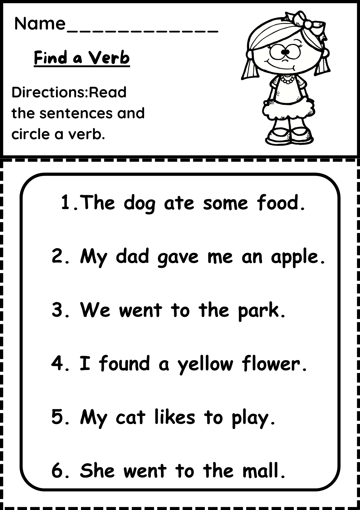 Best Action Verbs Worksheets For Grade 1 9 Printable English Grammar Pages