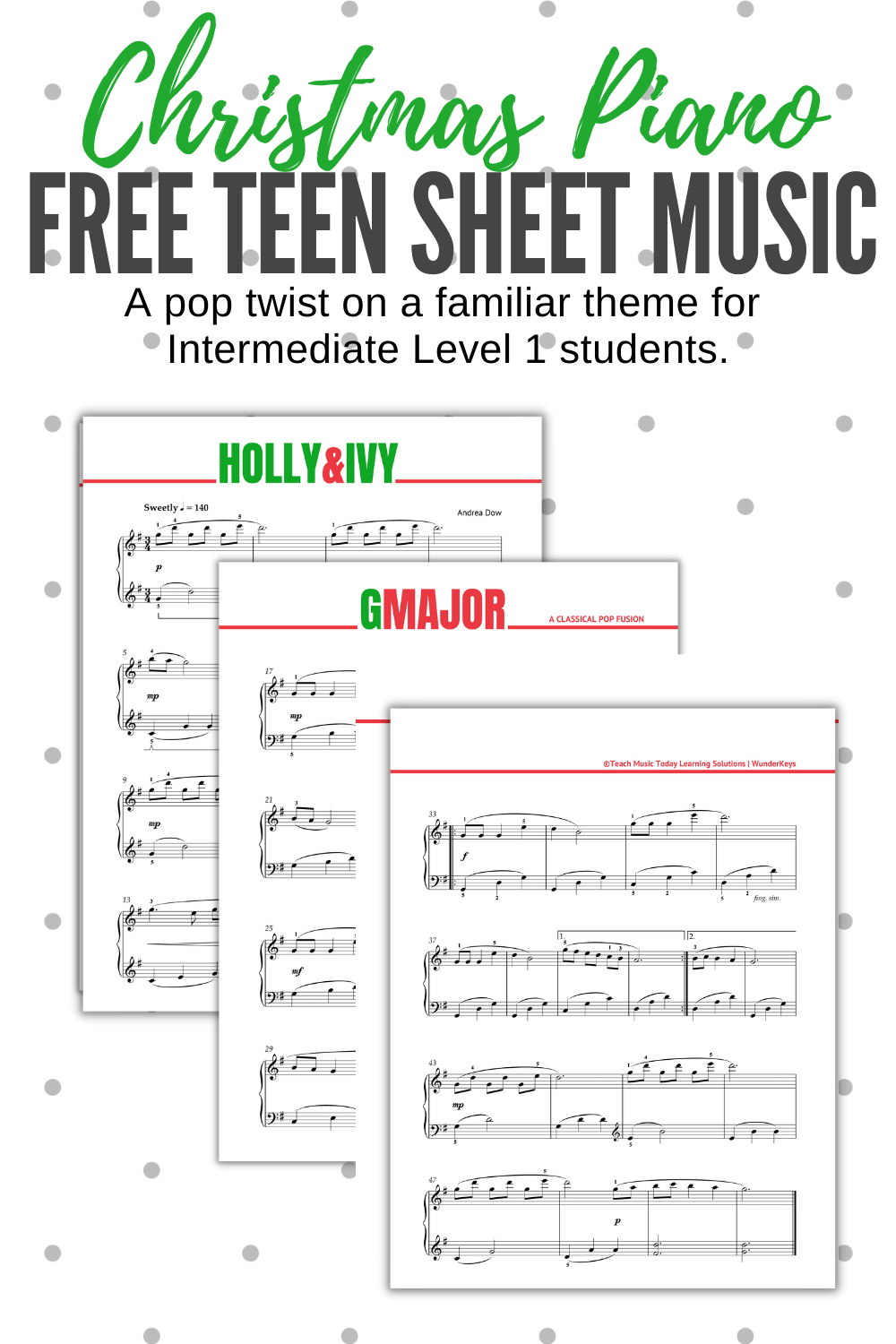 Christmas Music Printables Teach Piano Today