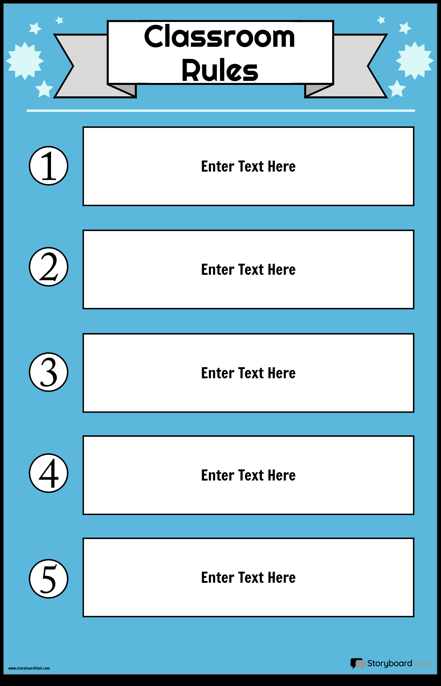 Classroom Rules Posters Free Templates By Storyboard That