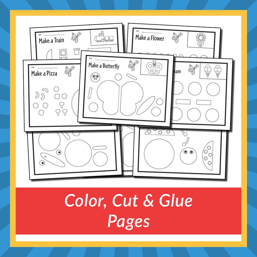 Color Cut And Glue Pages Gift Of Curiosity
