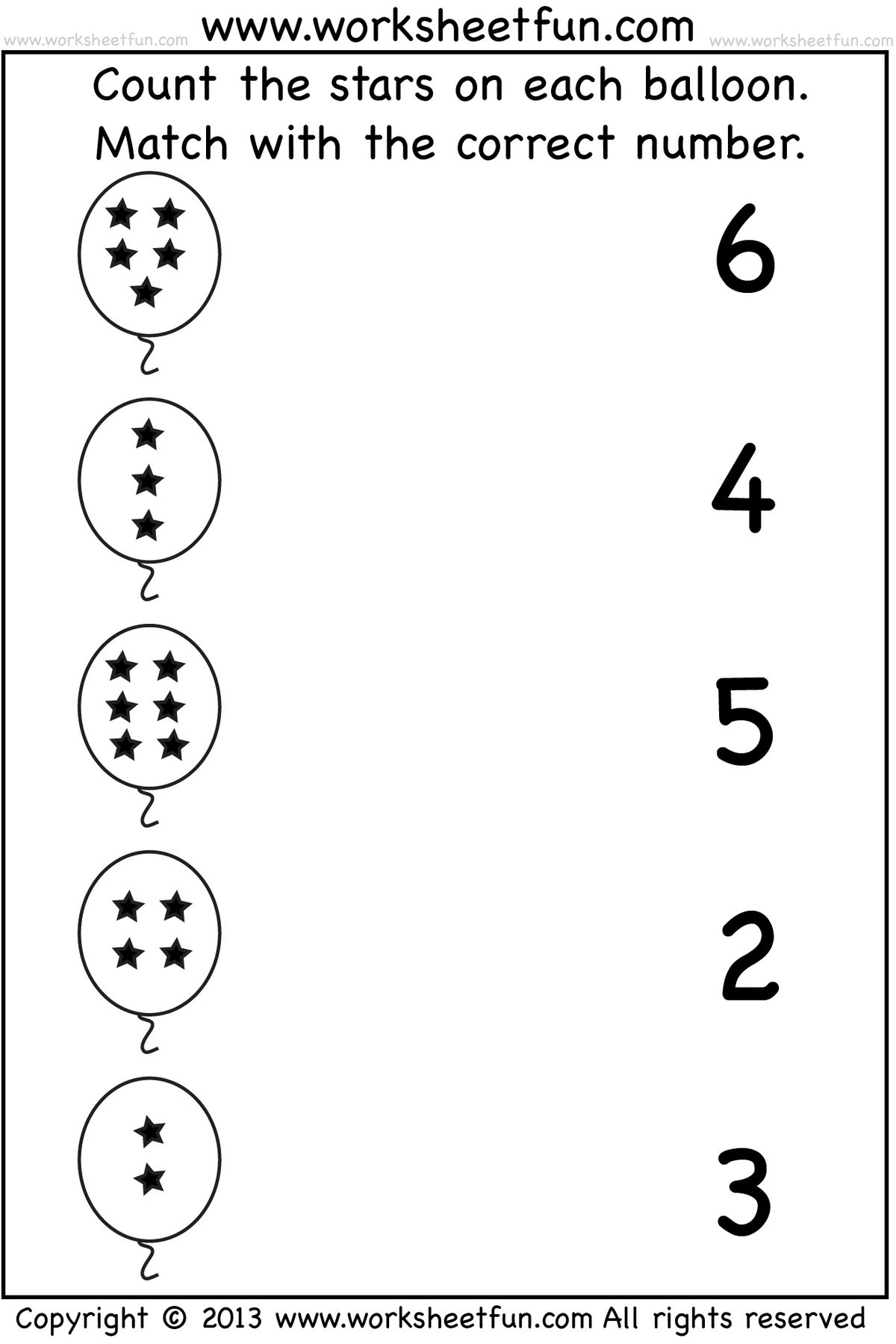 Count And Match One Worksheet FREE Printable Worksheets Count And Match One Worksheet FREE Printable Worksheets
