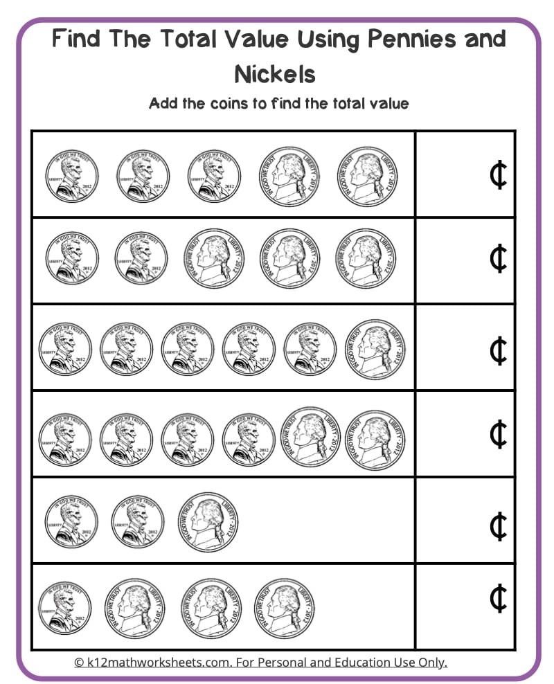 Counting Money Worksheets Counting Money Worksheets 1st Grade
