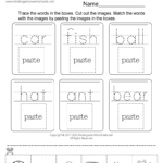Cut and Paste Vocabulary Worksheet Free Printable Digital PDF
