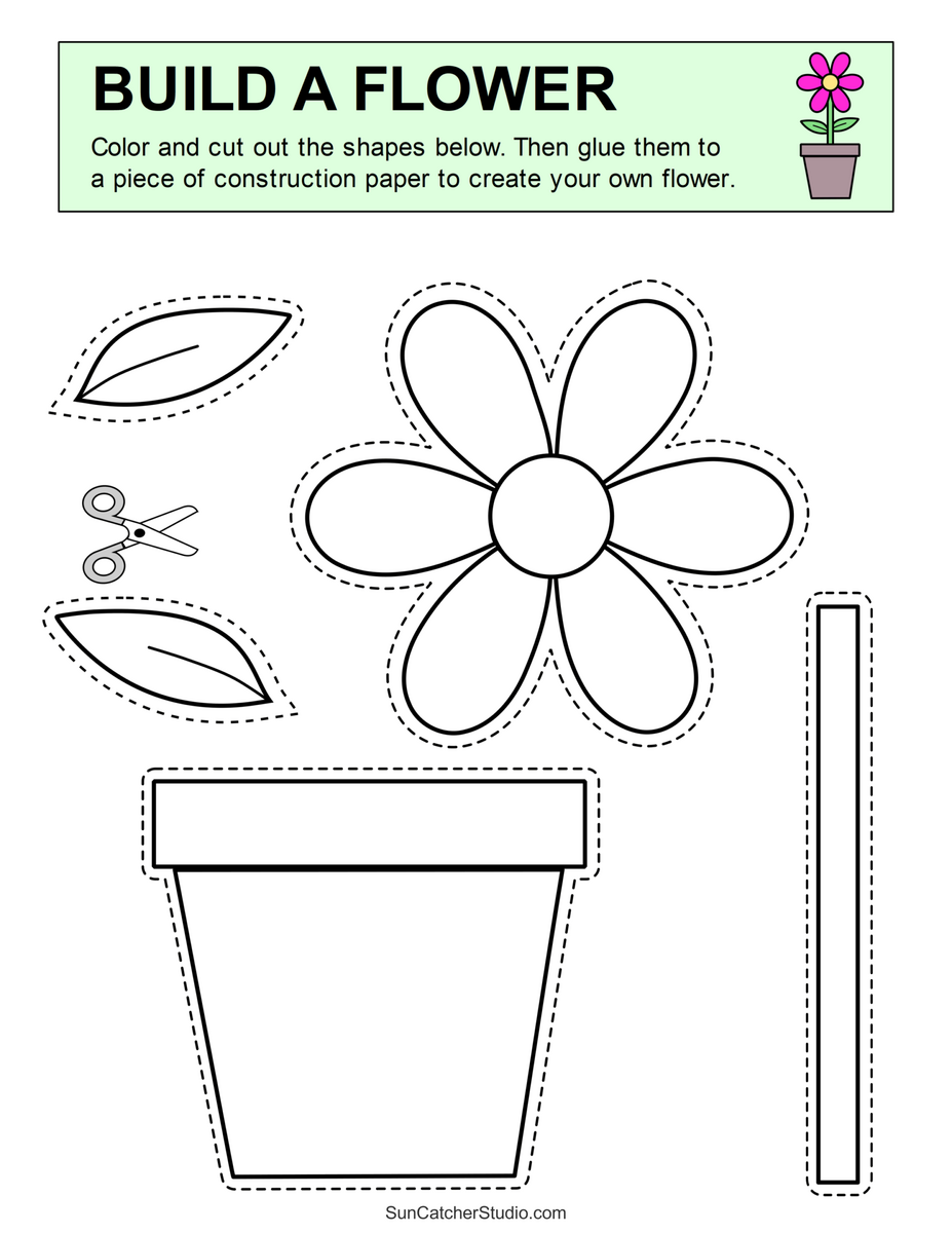 Free Printable Turtle Craft Template For Preschool Art Project