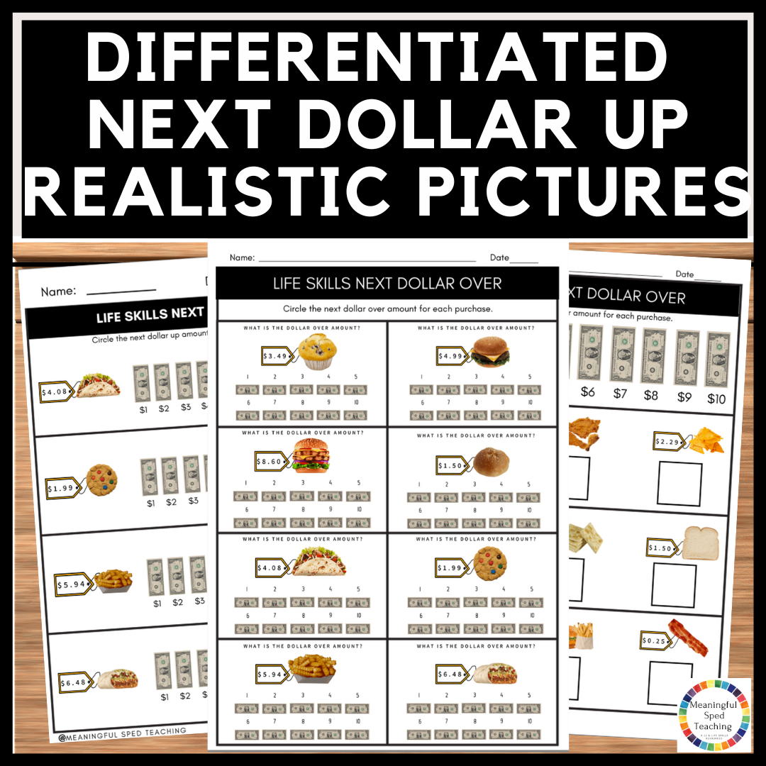 Holiday Menu Next Dollar Up Worksheets