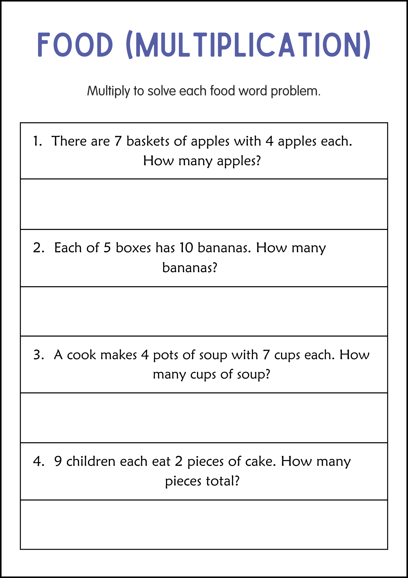 Division And Multiplication Word Problems Math Worksheets For Grade 2 3 4 Made By Teachers Multiplication Word Problems Worksheets Superstar Worksheets