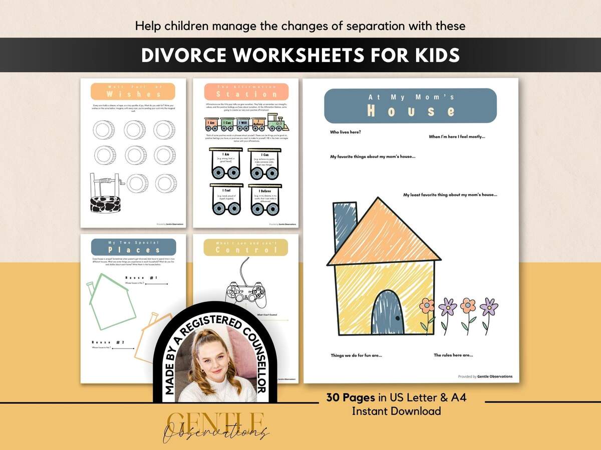 Divorce Worksheets For Kids Coping With Separation Emotional Regulation Coping Skills Worksheets For Children Therapy Worksheets For Kids Etsy Divorce Worksheets For Kids Coping With Separation Emotional Regulation Coping Skills Worksheets For Children Therapy Worksheets For Kids Etsy