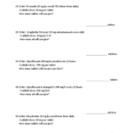 Dose Calc Practice Problems Meds IV Fluids Worksheet Studocu