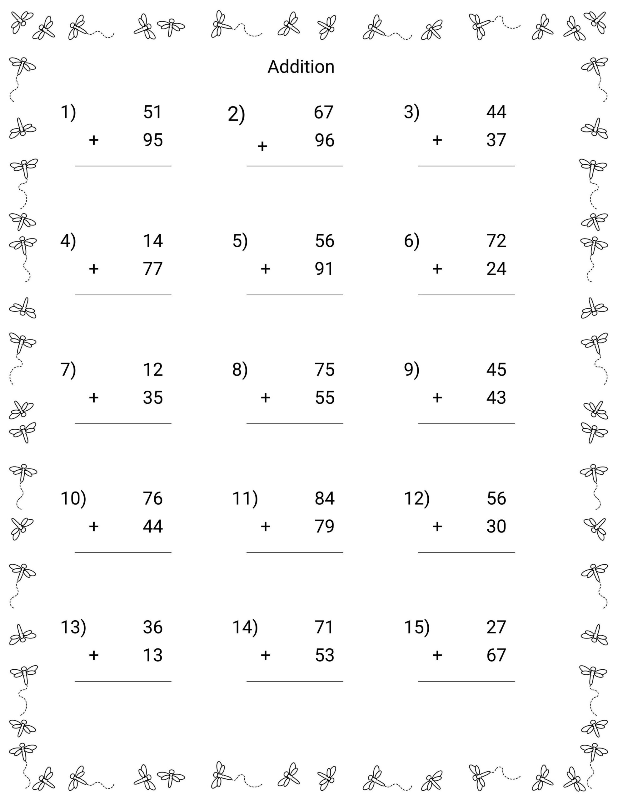 Double Digit Addition And Subtraction Worksheet 60 Practice Sheets With Answers Instantly Downloadable Etsy Double Digit Addition And Subtraction Worksheet 60 Practice Sheets With Answers Instantly Downloadable Etsy