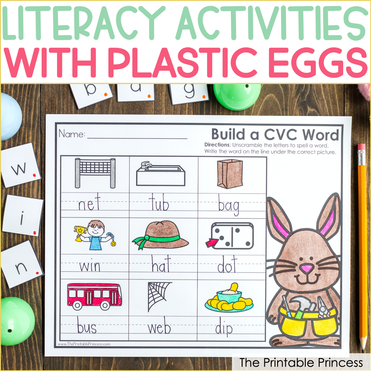 Easter Egg Literacy Activities For Kindergarten Freebies Included Easter Egg Literacy Activities For Kindergarten Freebies Included