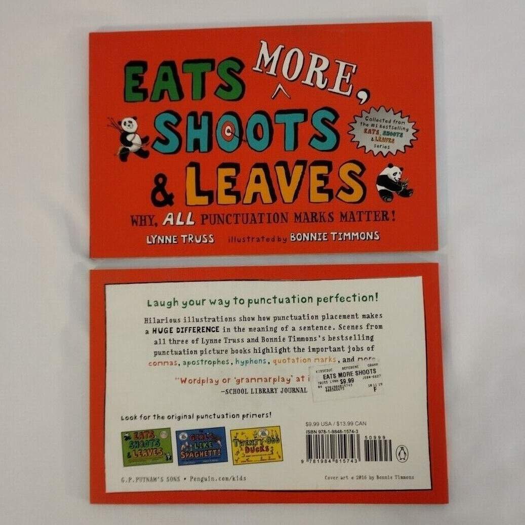 Eats MORE Shoots And Leaves Why ALL Punctuation Marks Matter By Lynne Truss 9781984815743 EBay Eats MORE Shoots And Leaves Why ALL Punctuation Marks Matter By Lynne Truss 9781984815743 EBay