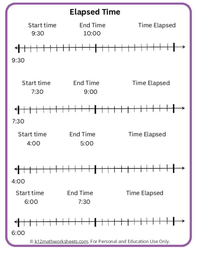 Elapsed Time Worksheets K12 Math Worksheets Elapsed Time Worksheets K12 Math Worksheets