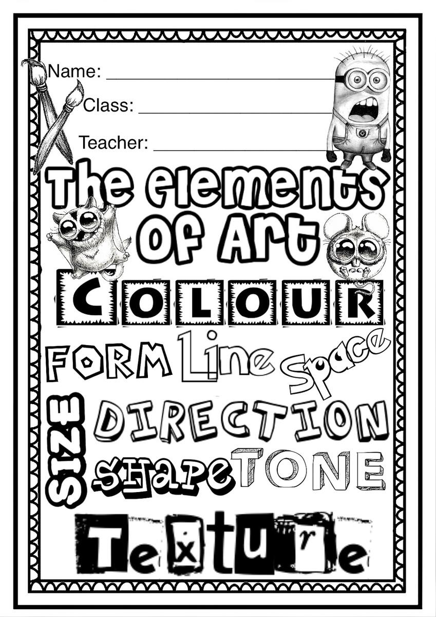 ELEMENTS Of ART Worksheet Booklet For Kindy Year 1 And Year 2 Students ELEMENTS Of ART Worksheet Booklet For Kindy Year 1 And Year 2 Students