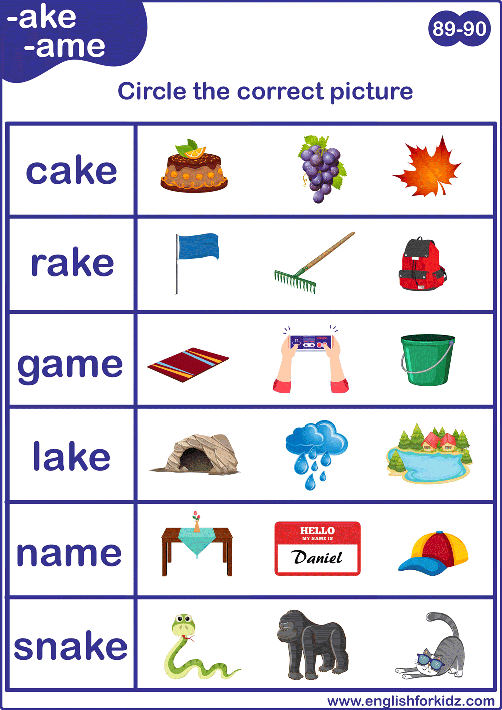 English For Kids Step By Step Long A Sound Worksheets Flashcards Posters Reading Comprehension English For Kids Step By Step Long A Sound Worksheets Flashcards Posters Reading Comprehension